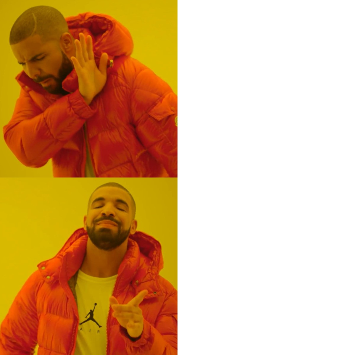 Drake Hotline Bling meme about Red Clay Hot Sauce